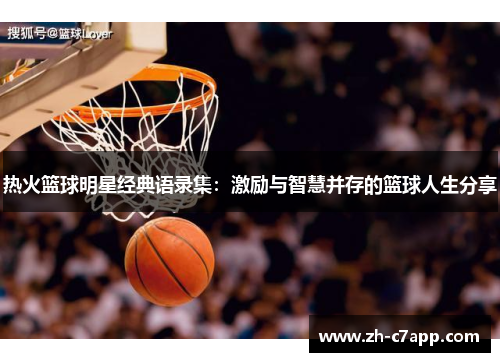 热火篮球明星经典语录集：激励与智慧并存的篮球人生分享